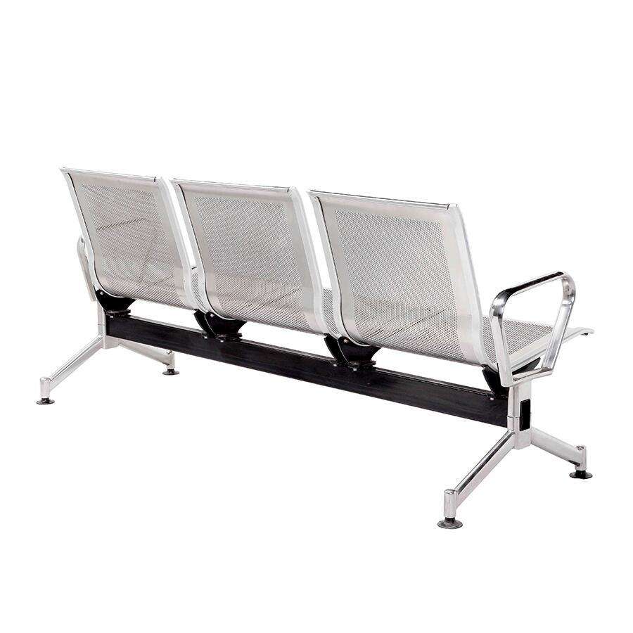 Metal Hospital Long Public Waiting Area Chair Stainless Steel Furniture  Gang Lounge Airport Seating Terminal Seating