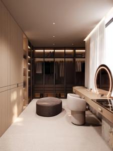 <span class=keywords><strong>Armadio</strong></span> a Muro di Lusso Italiano su Misura con Porte Scorrevoli in Doppio Vetro e Ante in MDF per Arredamento Camera da Letto - Product Image 6