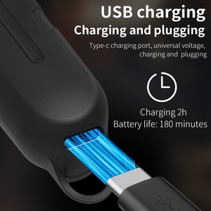 Tondeuse à cheveux de haute qualité <span class=keywords><strong>pas</strong></span> chère, noire, professionnelle, <span class=keywords><strong>rechargeable</strong></span>, <span class=keywords><strong>rasoir</strong></span> pour tout le corps, 4 peignes, lame en T pour <span class=keywords><strong>homme</strong></span>, tondeuse à cheveux - Product Image 6