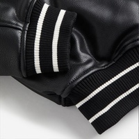 Blousons d'hiver personnalisés pour hommes, veste en cuir streetwear, veste en cuir véritable brodée pour hommes, veste de moto à fermeture éclair