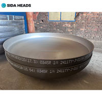 Cabezas de Tanque Elípticas Grandes de Fábrica SIDA, Sello Elíptico 2:1, Componentes de Recipientes a Presión Estándar ASME, Forjadas y Pulidas con Chorro de Arena