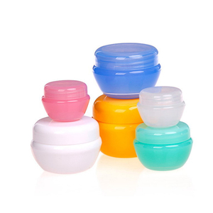 Empty Round Clear Cosmetic Containers Plastic Jars for Cream Body Butter Makeup Travel Storage
