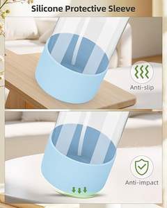 Flacon pulvérisateur pour cheveux en verre ambré rectangulaire personnalisé <span class=keywords><strong>de</strong></span> 500 ml avec logo imprimé en sérigraphie, pompe pulvérisatrice, emballage en boîte <span class=keywords><strong>vide</strong></span> - Product Image 3