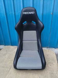 Siège de course en fibre de verre RECARO personnalisé avec surpiqûres noires et <span class=keywords><strong>patchwork</strong></span> en daim - Product Image 2