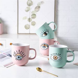 Tasse à café en céramique, gros yeux, tasse en céramique en porcelaine, tasse de fête <span class=keywords><strong>des</strong></span> mères, tasse en céramique - Product Image 1
