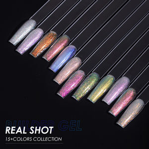 Gel Constructor de Uñas Vendeeni No Burn Glitter, 12 Colores, 20G, TPOHEMA <span class=keywords><strong>FEEE</strong></span> OEM, Gel Constructor de Uñas Brillante Biab para Proveedores de Uñas - Product Image 5