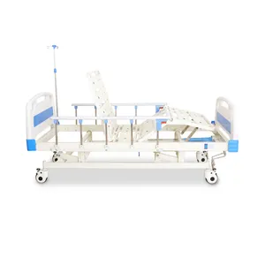 2024 핫 스타일 3 기능 전기 의료 환자 침대 3 크랭크 수동 홈 케어 침대 간호 침대