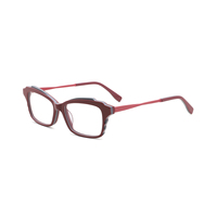 Montures de lunettes en acétate tendance, unisexes, rectangulaires, rétro, montures optiques classiques, lunettes de couleur classique, vente en gros