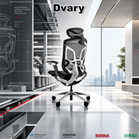 Chaise de bureau ergonomique en maille avec soutien lombaire réglable et accoudoirs 5D pour espaces de travail professionnels GTChair