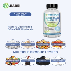 Maßgeschneiderte Nahrungsergänzungsmittel-Herstellung Alpha <span class=keywords><strong>Brain</strong></span> Kapseln für Erwachsene Kräuterextrakt Gehirngesundheit Nahrungsergänzungsmittel Großhandel Vitamine - Product Image 6