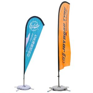 Buen Precio, Ahora Disponible: Banderas de Playa Tipo Lágrima con Pluma, Mástil de Fibra de Vidrio, Material de Poliéster para Barbería - Product Image 1