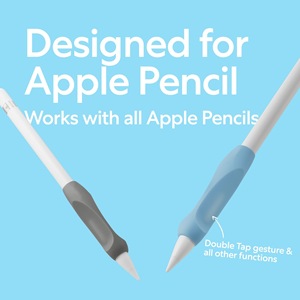 Poignées antidérapantes pour crayons, support pour stylo pour <span class=keywords><strong>Apple</strong></span> <span class=keywords><strong>Pencil</strong></span> <span class=keywords><strong>1</strong></span> & 2, poignée en silicone pour crayon - Product Image 4