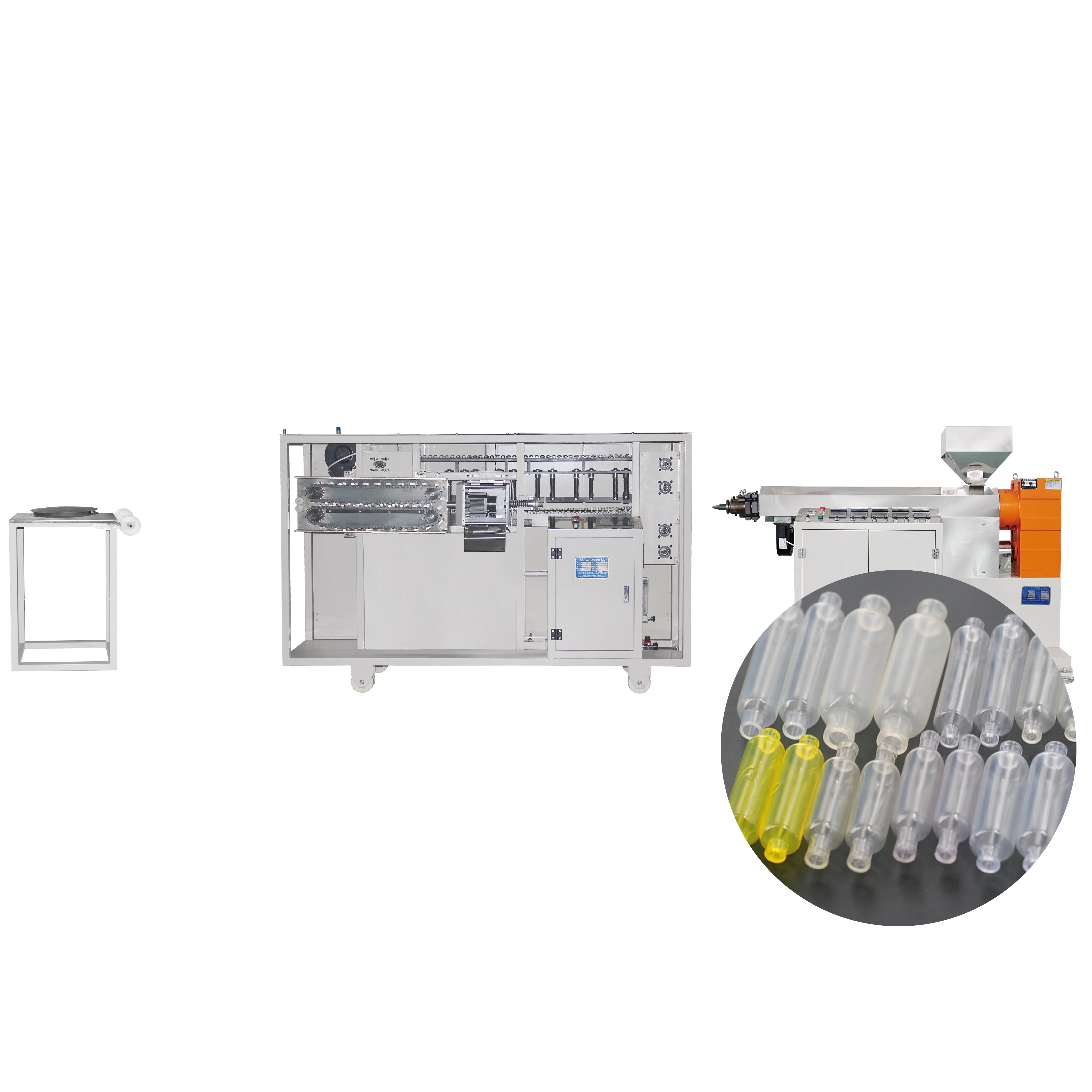 Máquina de fabricación de extrusión extrusora de cámara de goteo de componentes de infusión IV médica desechable