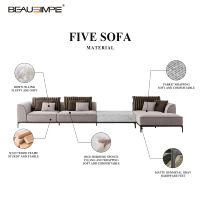 Sofá Seccional Modular Reclinable de Lujo Italiano, con Mesa de Almacenamiento Integrada, Tapicería de Cuero Genuino