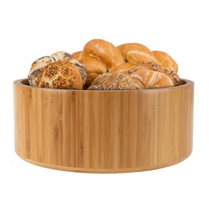 סט קערת סלט במבוק גדולה קערת ערבוב גדולה ו-<span class=keywords><strong>2</strong></span> חתיכות מזלגות שרת יד לסלט - נהדר להגשת פירות, סלט, פסטה - Product Image 4