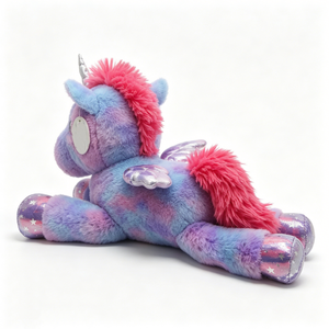 Peluche de unicornio personalizado para dormir, peluche de unicornio con crin rosa, peluche de unicornio para niños, juguete de peluche de animal de fantasía - Product Image 3