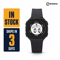 Jam Tangan Warna Permen Mingrui untuk Anak Laki-laki Perempuan Anak-anak, Jam Tangan Digital Sport Persegi 37.4MM, Tahan Air 30M, Tahan Guncangan