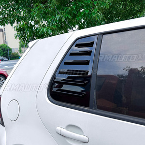 Car Rear <b>Window</b> Shutter Cover Trim <b>Window</b> Louver Side <b>Vent</b> Trim for Volkswagen Golf 4 MK4 1997-2006 Glossy Black/Carbon Look - Product Image 4