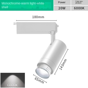 Nordic Modern 30W Cob Chip LED Track Light Corps en aluminium intérieur haute visibilité pour une utilisation en magasin commercial - Product Image 4