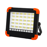 Lámpara de Trabajo LED SMD Blanca de 450LM, con Energía Solar, Resistente al Agua IP44, Ángulo de Haz de 120°, Carga Solar Tipo-C, 2400mAh, para Taller