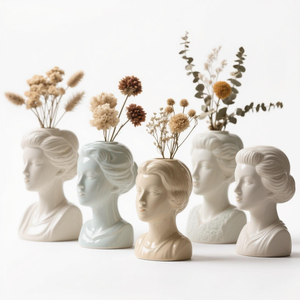 Assiette de service sculpturale 3D - <span class=keywords><strong>Visage</strong></span> de femme américaine, céramique peinte à la main personnalisée pour la décoration de table, une œuvre d'art fonctionnelle - Product Image 3