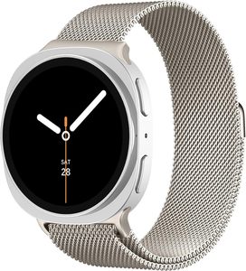 Bande métallique à boucle milanaise pour <span class=keywords><strong>Samsung</strong></span> <span class=keywords><strong>Galaxy</strong></span> <span class=keywords><strong>Watch</strong></span> 8 bandes 40mm 44mm/8 classique 46mm femmes hommes, bracelet magnétique en acier inoxydable en maille - Product Image 6