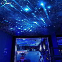 Dalles de plafond pop home decor suspendues flexibles galaxy led pour la décoration intérieure