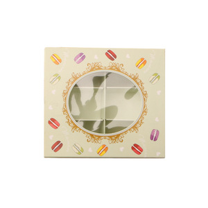 Wholesale Exquisite Cookie Packaging Box Macaroon Box For 6 Pieces