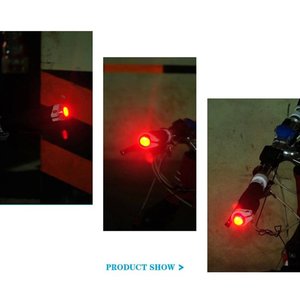 2 Cái/bộ Battery Powered Xe Đạp Tay Lái Ánh Sáng Xe Đạp Đèn Tín Hiệu Đi Xe Đạp <span class=keywords><strong>LED</strong></span> Bar <span class=keywords><strong>End</strong></span> Phích Cắm Chỉ Số An Toàn Đèn - Product Image 5