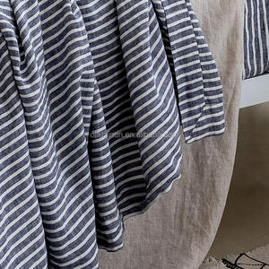 キングサイズ 100%ピュアリネン寝具セット：ホテル・ご家庭向け、ウォッシュド加工済みリネン枕カバー、掛け布団カバー、ベッドシーツ - Product Image 6