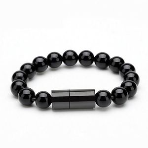 Câble <span class=keywords><strong>USB</strong></span> Bracelet Portable à Charge Rapide, Cordon de Chargeur <span class=keywords><strong>USB</strong></span> Type C avec Perles Bouddha - Product Image 3
