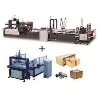 Machine plieuse-colleuse électrique automatique avec colle froide et colle thermofusible pour le pliage et le collage de cartons