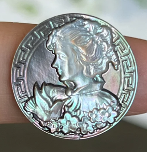 20mm délicat <span class=keywords><strong>nacre</strong></span> lune croissant étoile filles <span class=keywords><strong>camée</strong></span> pendentif coquille sculptée vadrouille déesse <span class=keywords><strong>camée</strong></span> cabochon - Product Image 6