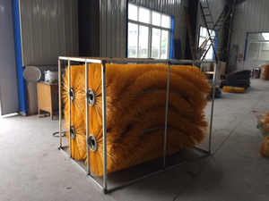 Brosse à rouleau en plastique et acier pour balayeuse industrielle, accessoire de <span class=keywords><strong>nettoyage</strong></span> en gros - Product Image 4