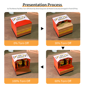 Regalo Creativo, Banco Mágico del Mundo Mágico, Modelo de Papel 3D, Adorno Coleccionable para Escritorio, Calendario Desprendible - Product Image 4