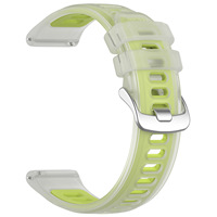 Tali Jam Tangan Silikon Olahraga Lembut Tahan Air dan Bernapas untuk Garmin Forerunner 570, Tali Jam Pintar yang Dapat Disesuaikan 20mm 22mm