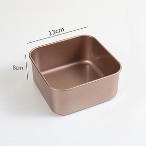 High Performance Square Gold Carbon Steel Deep <b>Baking</b> Pan Nonstick Oven Bakeware Space Saving Dishwasher Safe Cake <b>Tray</b> Heat - Product Image 2