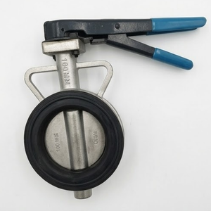 Vanne papillon en acier au carbone PN10 Classe 150, type Wafer, WCB, à levier manuel - Product Image 2