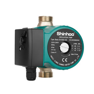 Pompe de surpression basse pression Shinhoo Basic 20-5SN-<span class=keywords><strong>130</strong></span>, trois vitesses, monophasée, circulation d'eau chaude, pompe centrifuge à roue ouverte - Product Image 3