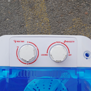 Mini Lave-linge Semi-automatique <span class=keywords><strong>à</strong></span> Roue Ondulée Intégrée pour la Maison, Lave-chaussures Domestique <span class=keywords><strong>à</strong></span> Chargement par le Haut - Product Image 2