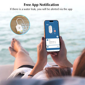 EMylo Tuya WiFi système d'alarme de niveau d'eau d'inondation capteur de niveau de réservoir d'eau intelligent pour la maison cuisine toilette détecteur de sol - Product Image 6