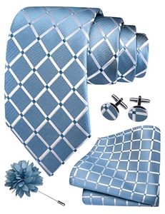 Ensemble <span class=keywords><strong>cravate</strong></span> <span class=keywords><strong>de</strong></span> <span class=keywords><strong>luxe</strong></span> haute qualité 8 cm <span class=keywords><strong>pour</strong></span> <span class=keywords><strong>homme</strong></span>, avec pochette jacquard, boutons <span class=keywords><strong>de</strong></span> manchette et épingle à <span class=keywords><strong>cravate</strong></span>, motif écossais doré, idéal <span class=keywords><strong>pour</strong></span> costume et soirée - Product Image 3