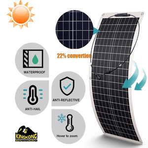 Panneau solaire photovoltaïque flexible OEM en gros 200W, <span class=keywords><strong>film</strong></span> mince, efficacité 22%, surface ETFE, couleur noire - Product Image 3