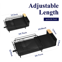 Égouttoir à vaisselle extensible Égouttoir à vaisselle de cuisine multifonctionnel Égouttoir à vaisselle de cuisine et organisateur d'assiettes
