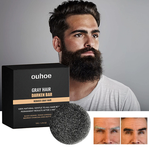 Commercio all'ingrosso barra di pulizia di controllo olio <span class=keywords><strong>barba</strong></span> crescita capelli neri Shampoo <span class=keywords><strong>sapone</strong></span> per la crescita dei capelli per gli uomini - Product Image 5