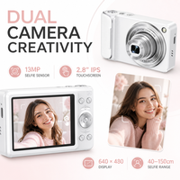 6x Optik Zoom Video OEM Kamera 5K 64MP Otomatik Odaklama CMOS Ekran Hafif, Portreler, Tatiller, Öğrenciler ve Günlük Çekimler için