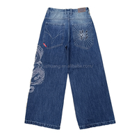 Pantalon Baggy en Jean 100% Coton 14 Oz Personnalisé Homme, Fabricant OEM de Streetwear, Jean Large Homme, Vêtements Tendance de Style Mode