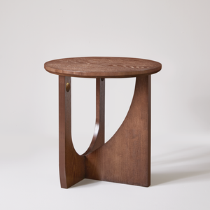 Tavolino Laterale in Legno Massello Finitura Naturale Design Rustico Tavolo d'Appoggio per Soggiorno - Product Image 6