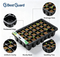 Emballage en blister en plastique PET personnalisé pour semis de plantes, boîte à clapet avec couvercle à charnière, emballage recyclable