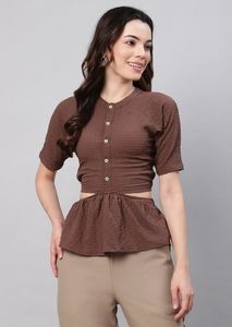 Haut pour femmes à porter en été, léger, respirant, décontracté, haut pour femmes, vêtements de fête, fabriqué en Inde, haut pour femmes - Product Image 2